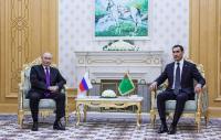 Russian president Vladimir Putin holds bilateral meeting with Turkmen counterpart