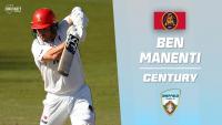 Italian Stallion Manenti makes maiden Shield ton
