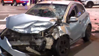 CBD carnage after carjacking rampage rips through city