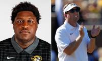 Missouri football star undergoes heart transplant days after teary-eyed coach revealed routine tests found 'significant' condition