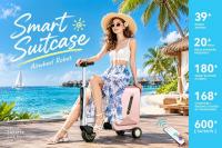 Airwheel Advances Smart Travel Through Award-Winning Rideable Ai Wheel 20inch Carry on boarding hand Luxury Cabin Suitcase