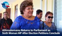 Aliimalemanu Returns to Parliament as Sixth Woman MP After Election Petitions Conclude