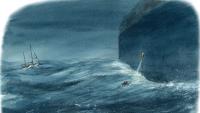 Brain haemorrhage and rudder loss at sea