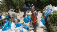 Unfit for consumption: Bantayan disposes of 178 sacks of spoiled rice