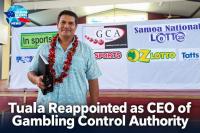 Tuala Siaki Reappointed to Lead Gambling Control Authority for Another Three Years