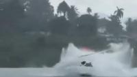 Two missing after helicopter with seven onboard crashes in lake as army & divers deployed to search for passengers