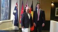 Foreign Minister Khanal, New South Wales Premier Minns hold meeting