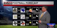 Comfortable weather for high school football action