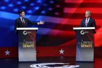Ossoff and Collins spar over tariffs, Iran, and healthcare in first debate
