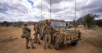 Lancashire soldiers shine lights to fend off hyenas during Kenya patrol