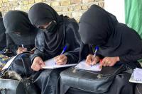 In backroom ‘sewing’ classes, Afghan women stitch together an education in secret