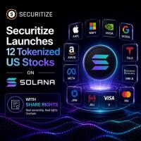 Securitize Launches 12 Tokenized US Stocks On Solana With Share Rights