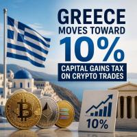 Greece Moves Toward 10% Capital Gains Tax On Crypto Trades