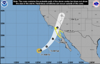 Tropical storm watch issued for San Diego County from Friday evening through Tuesday