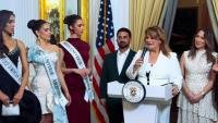 Miss Universe contestants meet Puerto Rico’s Governor before the competition officially begins