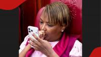Kenyans express mixed reactions after Karen Nyamu is seen suckling thumb during Senate sitting