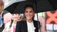 Princess Kate stuns as she and William dodge rain showers during Northern Ireland visit