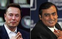 Musk Taunts Ambani as ‘India's Prime Minister’ Over Starlink Battle