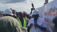 Mahama hails Kofi Job as one of Ghana’s best contractors after Tepa-Maban-Goaso road inspection