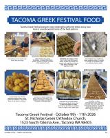 Greek Festival October 9, 10 and 11 in Tacoma