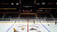 Arizona State assistant hockey coach not at home opener in wake of player collapse