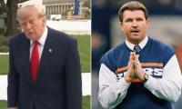 Moment stunned Donald Trump discovers legendary Chicago Bears coach Mike Ditka has died as President pays tribute to his 'big supporter'