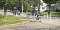 Iowa City installs two protected bike lanes with pilot project