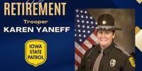 Iowa State Patrol celebrates retirement of trooper who is a Sioux City native