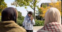 Students gather at vigil for Palestine