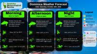 WEATHER UPDATE 10th October 2026 : Mostly cloudy to cloudy with scattered showers and possible thunderstorms