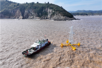 Zhejiang Power builds world’s first floating overhead transmission tower to boost deep-sea wind power delivery