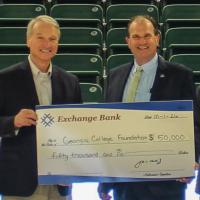 Exchange Bank commits $50,000 to Georgia College supporting business education and Bobcat Athletics