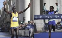Ugandan and Ethiopian runners claim Lisbon Marathon victories