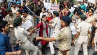 Women’s college professors take out protest march in Patna