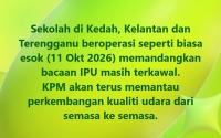 Haze: Schools In Kedah, Kelantan, Terengganu To Operate As Usual Tomorrow