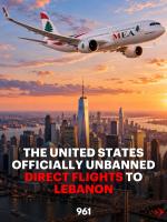 The United States Officially Unbanned Direct Flights To Lebanon
