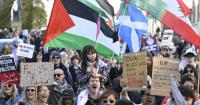 Pro-Palestine protesters line Edinburgh streets as part of UK-wide demonstration