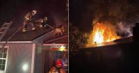 Tallahassee firefighters battle house fire amid Isaias