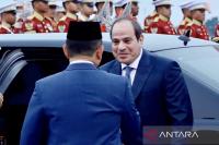Egyptian President arrives in Jakarta ahead of talks with Prabowo