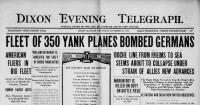 Historical covers for Oct. 10: Fleet of 350 Yank Planes Bombed Germans