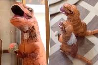 California city hall goes jurassic with dino wedding ceremony