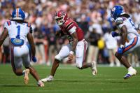 LaNorris Sellers shows up big, and South Carolina stuns No. 16 Florida 38-19 in the Swamp