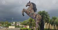 Built from 850kg of e-waste, 25-ft Trojan Horse gives ancient Greek legend a cyber twist in Kochi