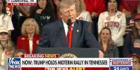 President Trump holds a rally in Tennessee