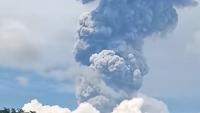 Philippines volcano erupts, creating 6km-high ash cloud