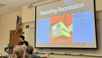 Student groups teach protest privacy at information session