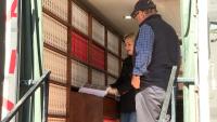 Traveling van holding tens of thousands of Epstein files makes stop in Lewiston, Maine