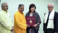 Former Japanese PM’s wife Akie Abe meets RSS general secretary Dattatreya Hosabale