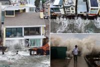 Harrowing scenes as California coast battered by gargantuan waves, residents ordered to leave