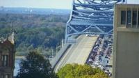Braga Bridge reopens after wrong-way motorcycle crash sends rider to hospital